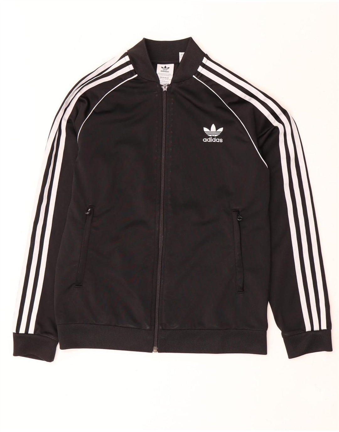 Adidas Drenge Træningsdragt Topjakke 12-13 År Sort Polyester
