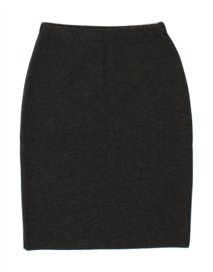 VINTAGE Womens Pencil Skirt IT 42 Medium W28  Grey Vintage Vintage and Second-Hand Vintage from Messina Hembry 