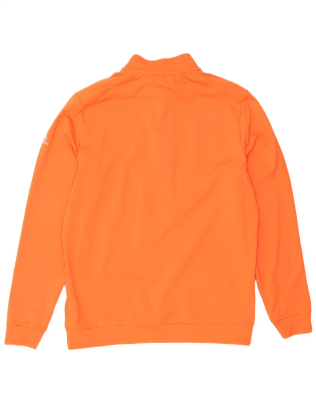Adidas Sweatshirt med lynlås til mænd, medium orange polyester