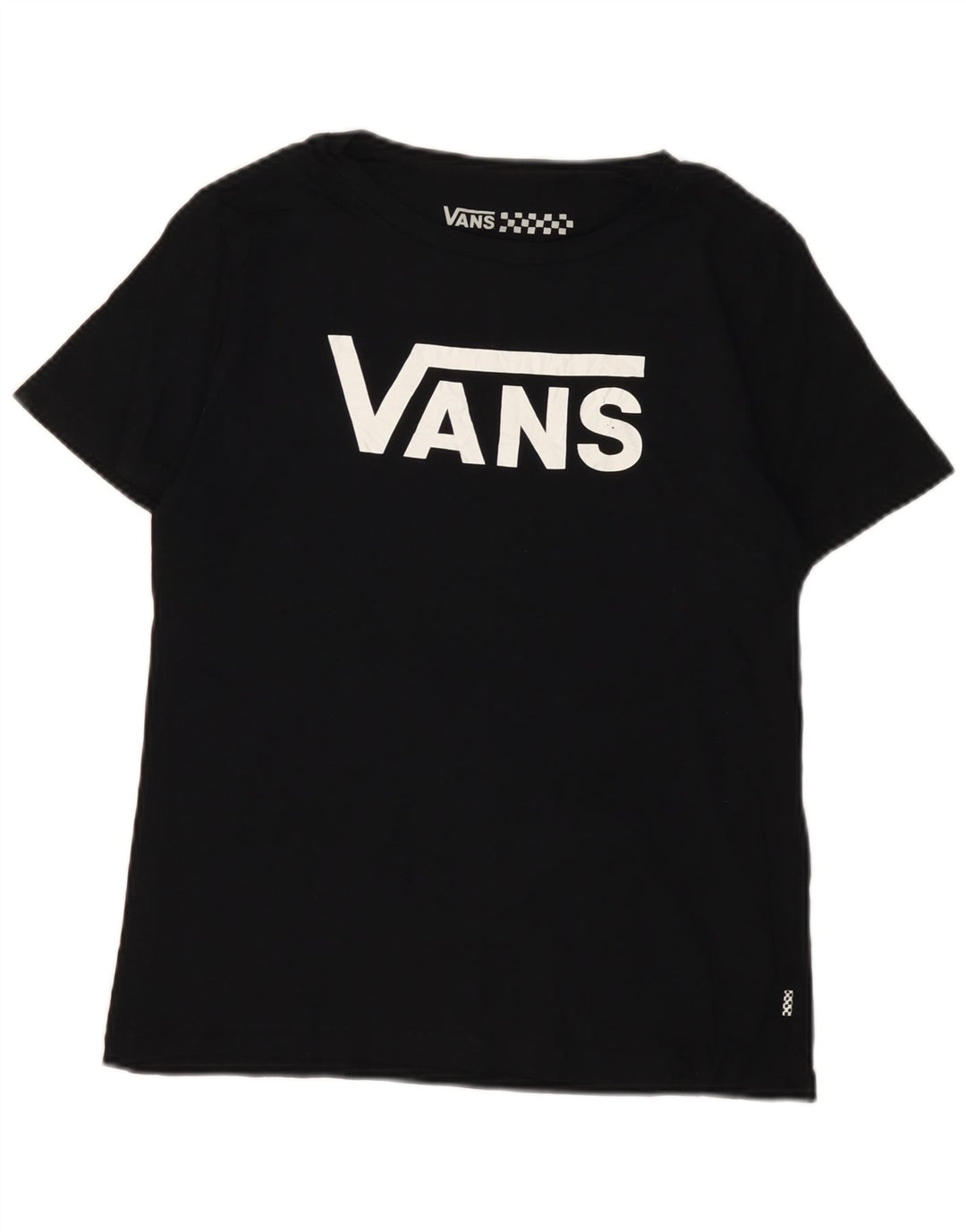 VANS Grafisk T-Shirt Top UK 12 Medium Sort