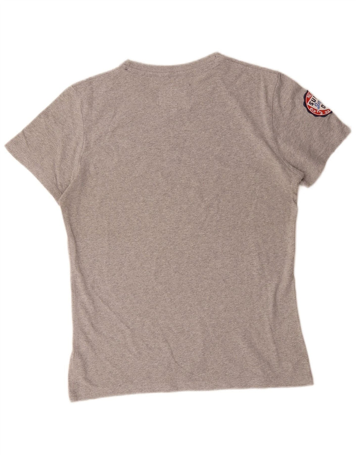 Superdry Herre grafisk T-shirt Top mellemgrå bomuld
