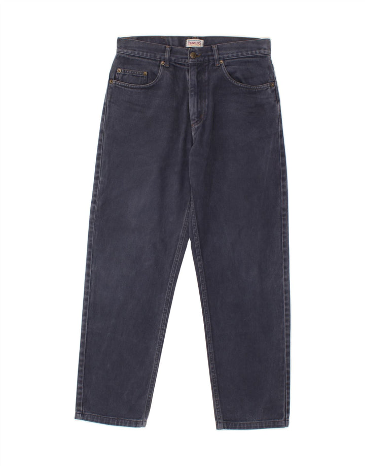 SERGIO TACCHINI Womens Straight Jeans W32 L30 Navy Blue Cotton Vintage Sergio Tacchini and Second-Hand Sergio Tacchini from Messina Hembry 