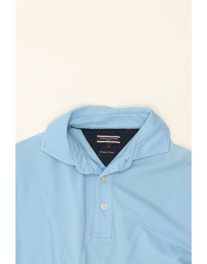 TOMMY HILFIGER Mens Polo Shirt Small Blue Cotton | Vintage Tommy Hilfiger | Thrift | Second-Hand Tommy Hilfiger | Used Clothing | Messina Hembry 