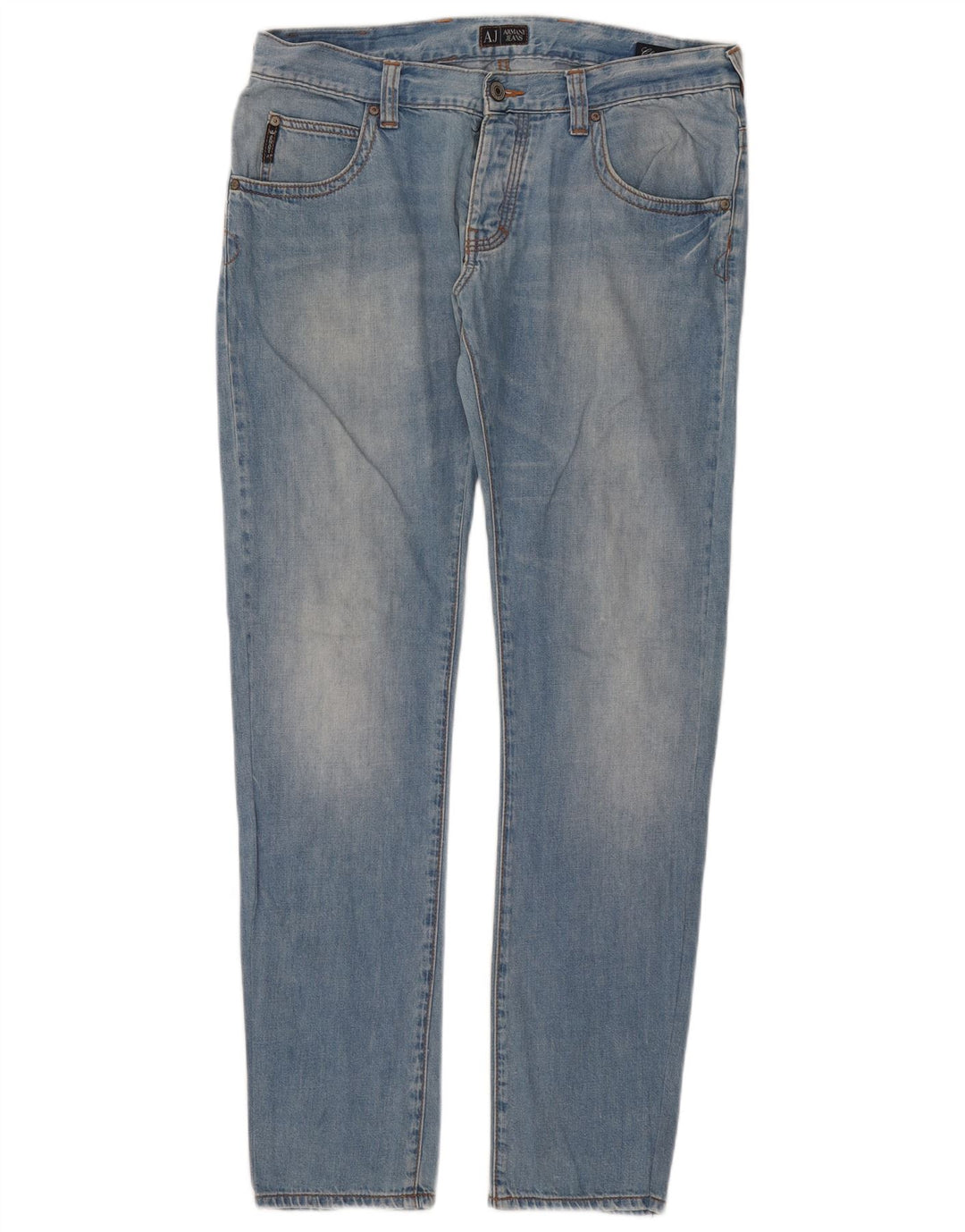 Armani Dame Slim Jeans W34 L33 Blå Bomuld