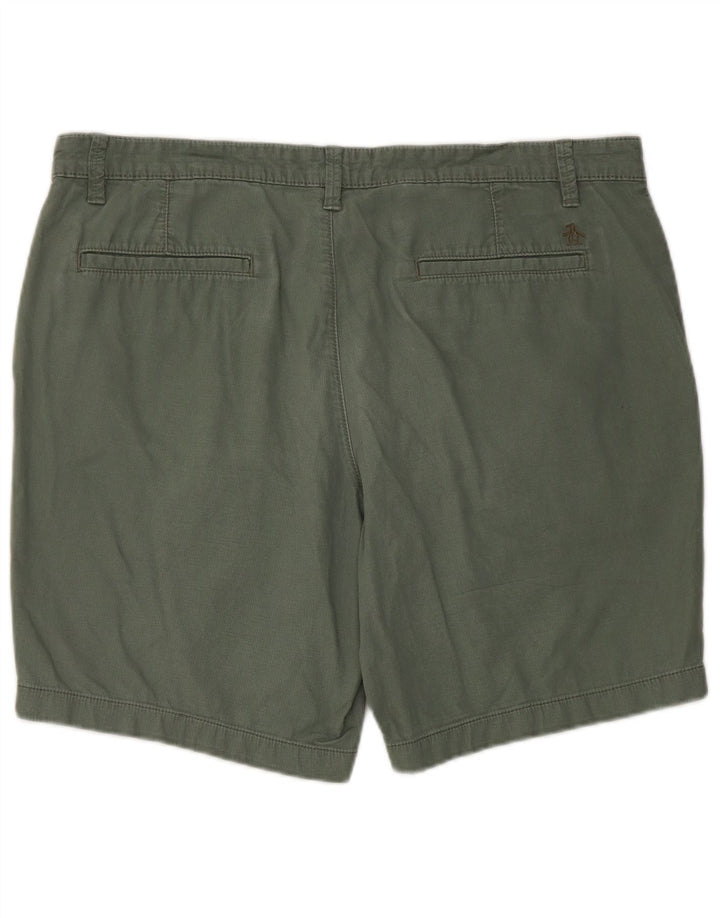 Penguin Herre Chino Shorts W36 Stor Grøn Bomuld
