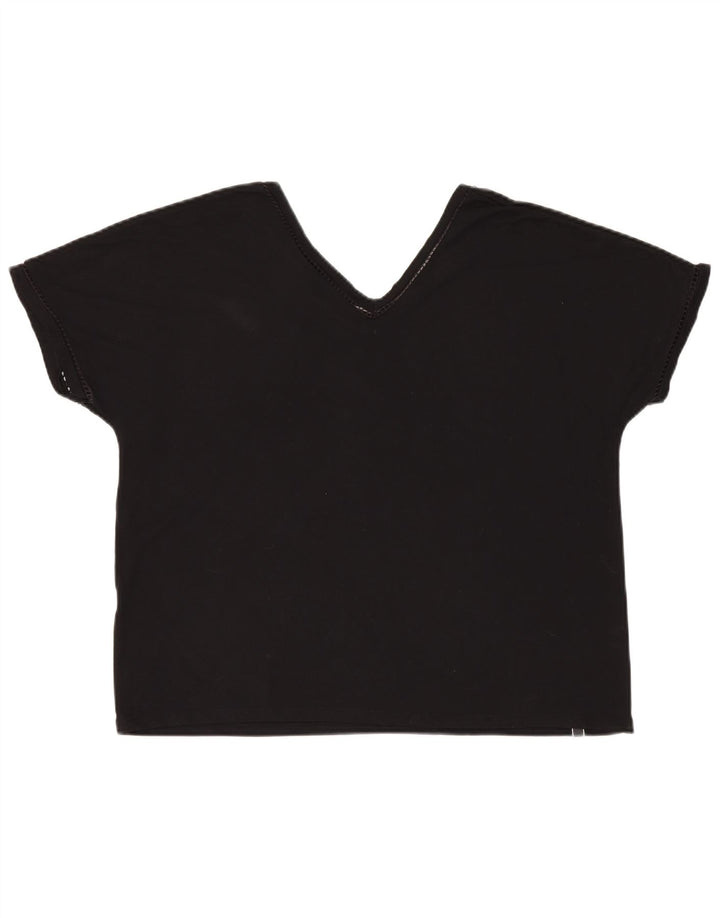Ellesse Dame T-Shirt Top UK 18 XL Sort