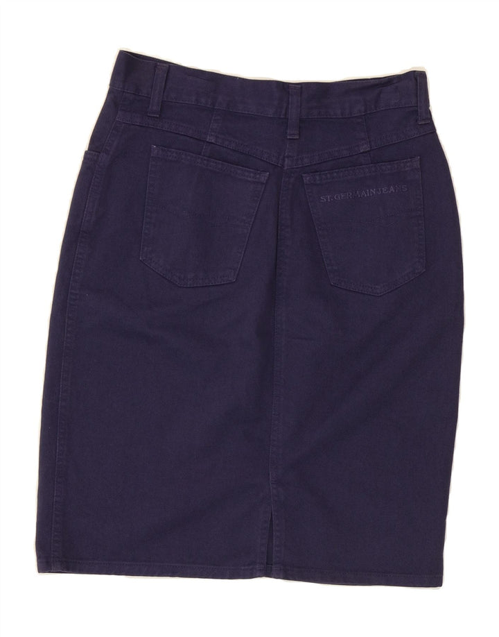 ST. GERMAIN Womens Denim Skirt IT 44 Medium W30  Navy Blue Cotton Vintage St. Germain and Second-Hand St. Germain from Messina Hembry 