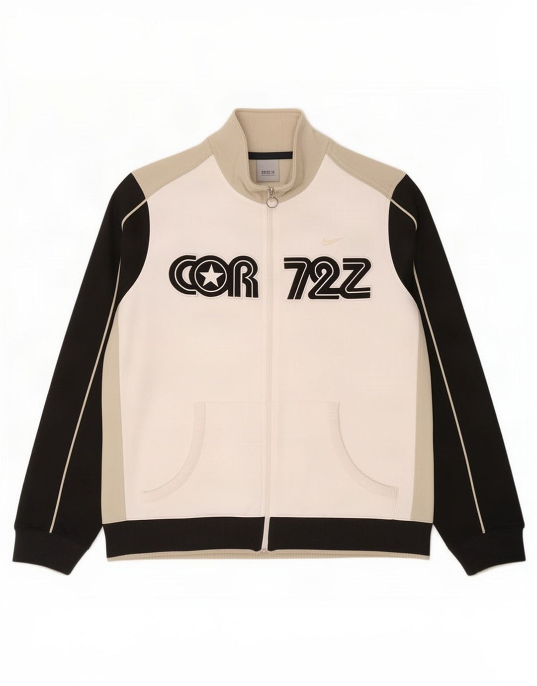 Nike Grafisk træningsdragt topjakke til mænd UK 38/40 Medium White Colourblock