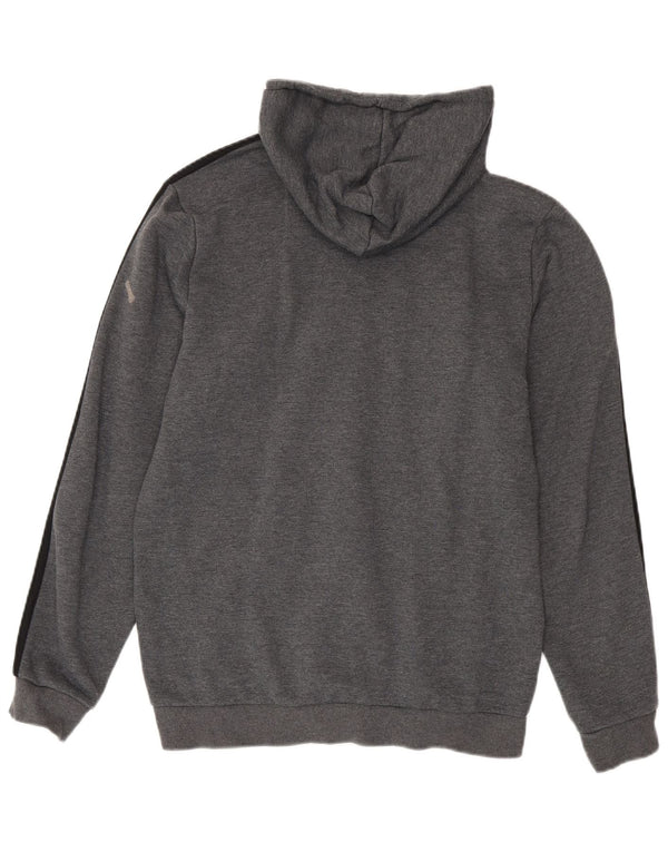 Adidas Dame Hættetrøje Sweater UK 14 Medium Grey Bomuld