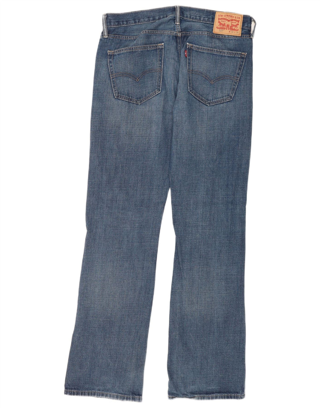 Levi's Herre 527 Bootcut Jeans W34 L34 Blå Bomuld
