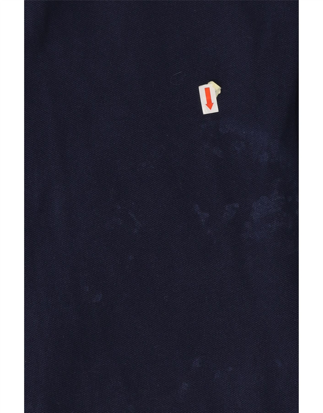 RALPH LAUREN Langærmet poloskjorte til kvinder UK 12 Mellem marineblå bomuld