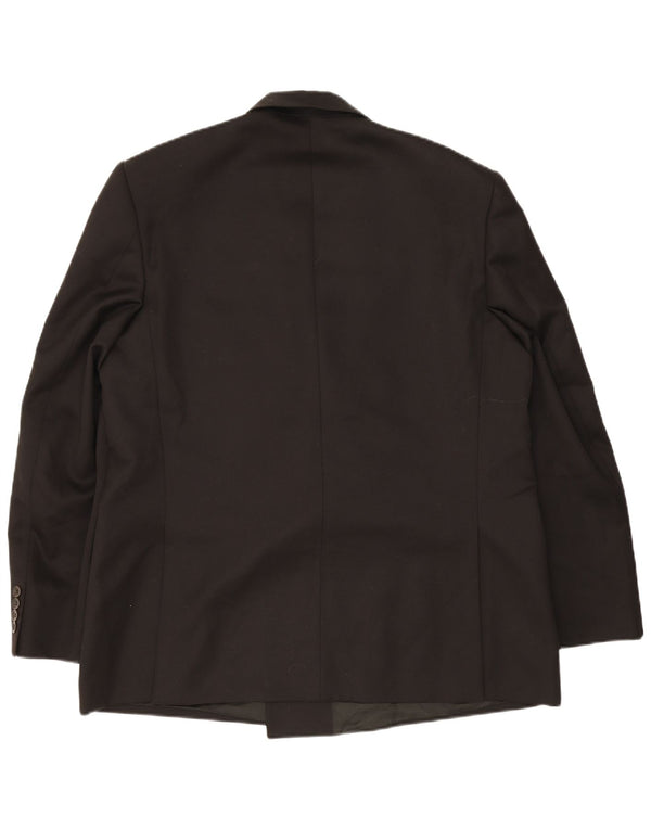 Angelico Herre Dobbeltradet Blazerjakke IT 58 4XL Sort Uld
