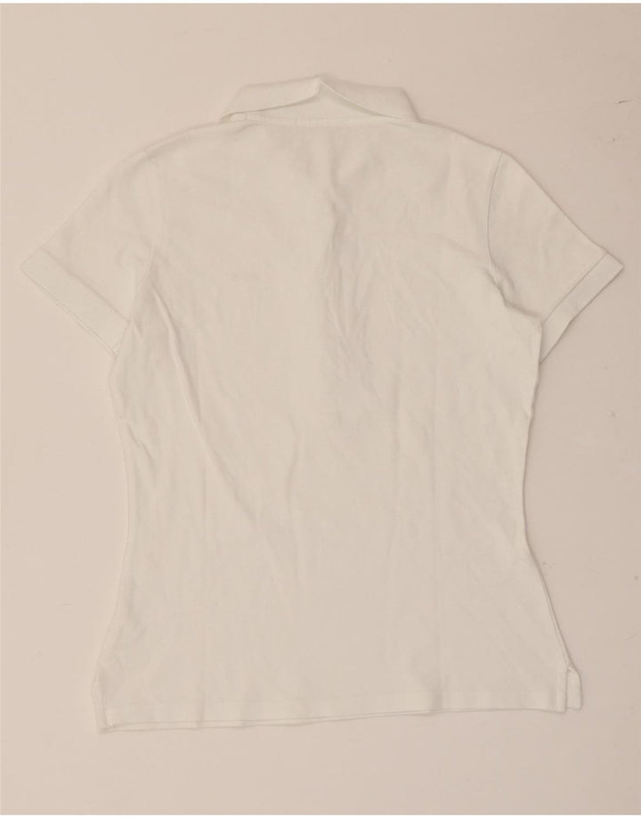 Geox Dame Respira Polo Shirt UK 12 Medium White