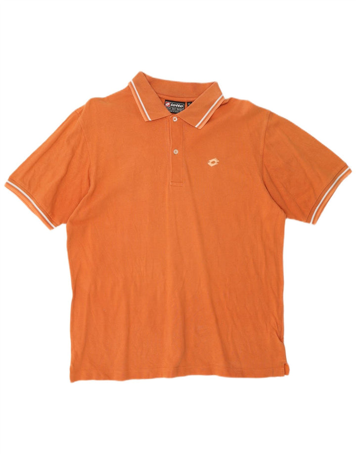 Lotto Herre poloshirt XL Orange Bomuld