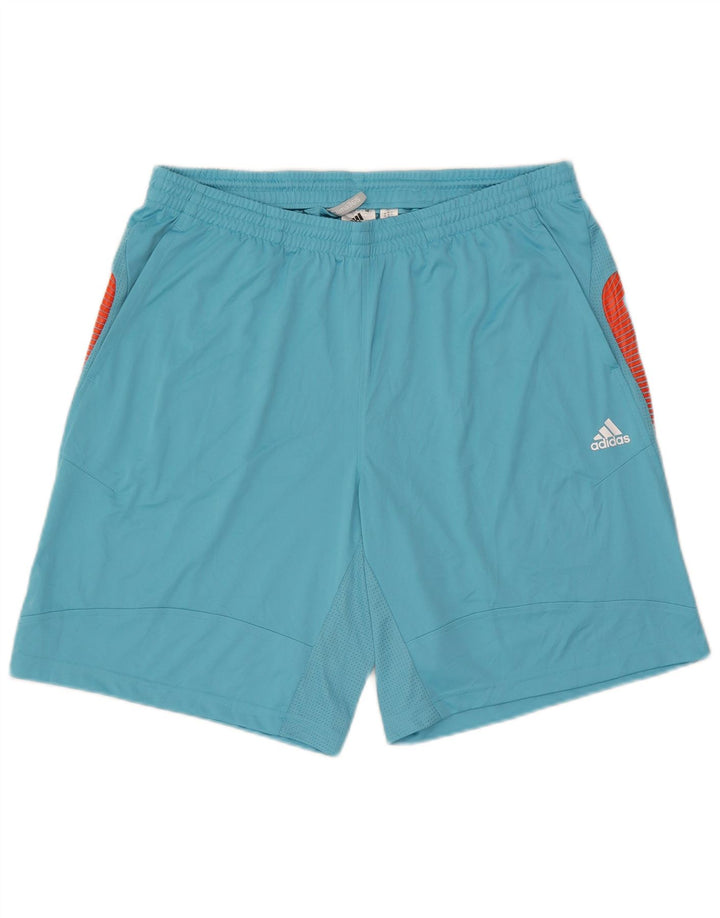 Adidas Herre Climacool Sport Shorts XL Blå Colourblock Polyester