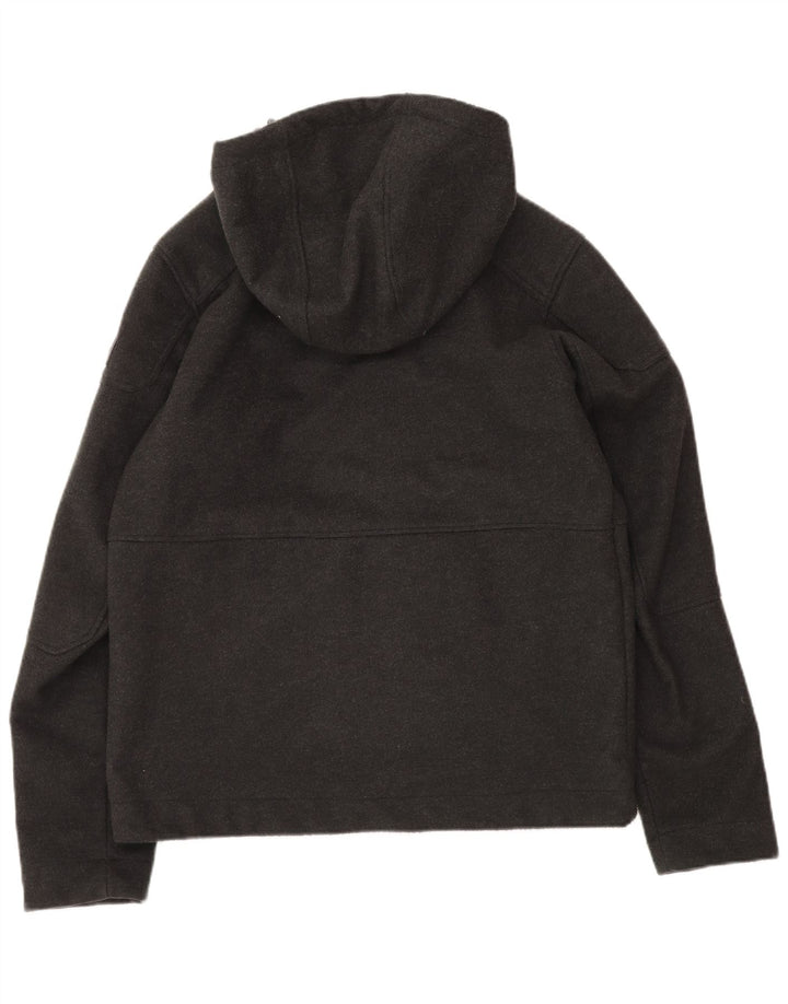 McKinley Herre Hooded Bomber Jacket UK 40 Medium Grey Polyester