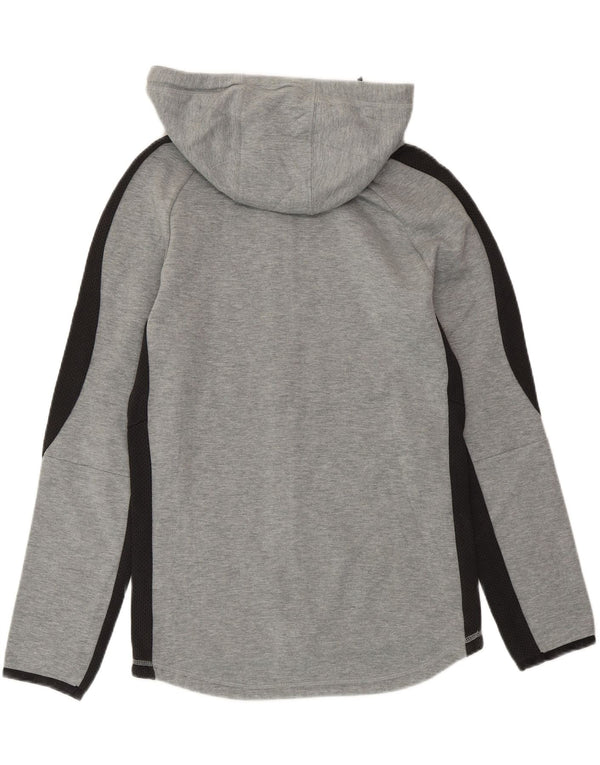 PUMA Hættetrøje med lynlås til mænd Small Grå Colourblock Bomuld