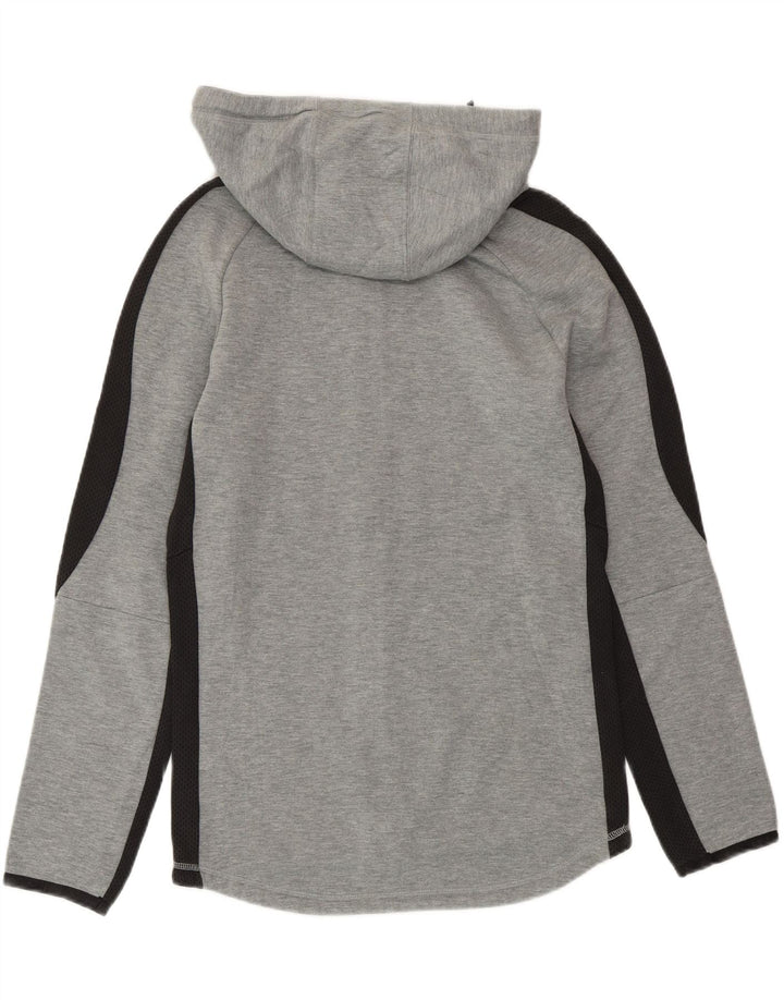 PUMA Hættetrøje med lynlås til mænd Small Grå Colourblock Bomuld