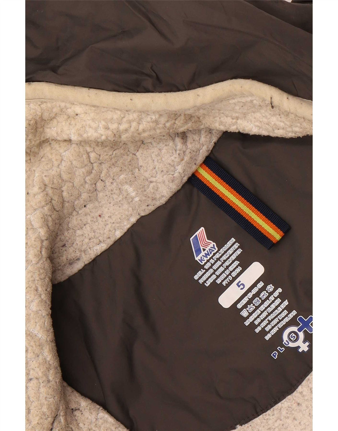 K-Way Herre Hooded Windbreaker Jacket UK 38 Medium Grå Polyamid