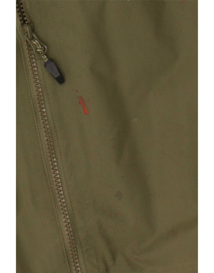 Berghaus Regnjakke med hætte til mænd UK 42 XL Khaki Polyamid