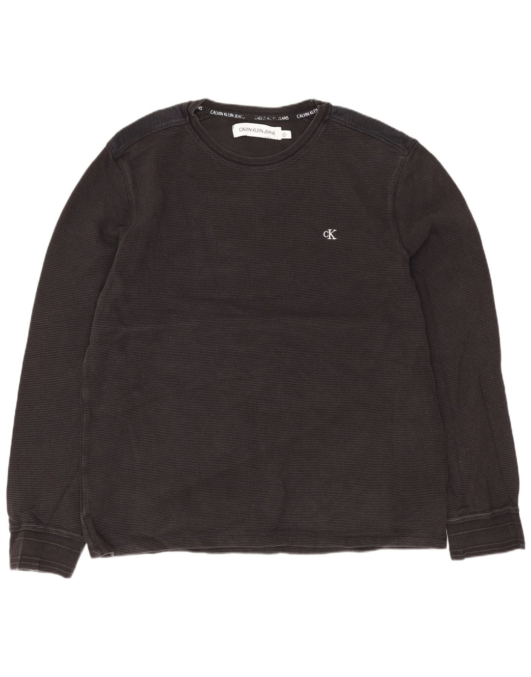 Calvin Klein Jeans Herre Top Langærmet Stor Sort Bomuld