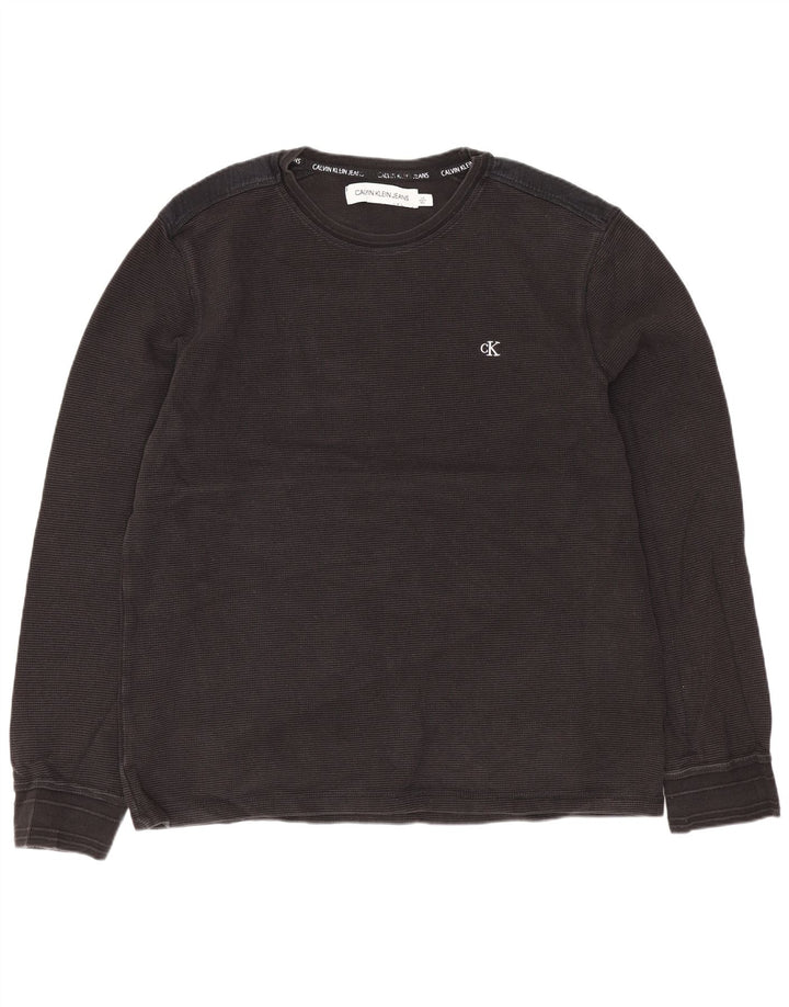 Calvin Klein Jeans Herre Top Langærmet Stor Sort Bomuld