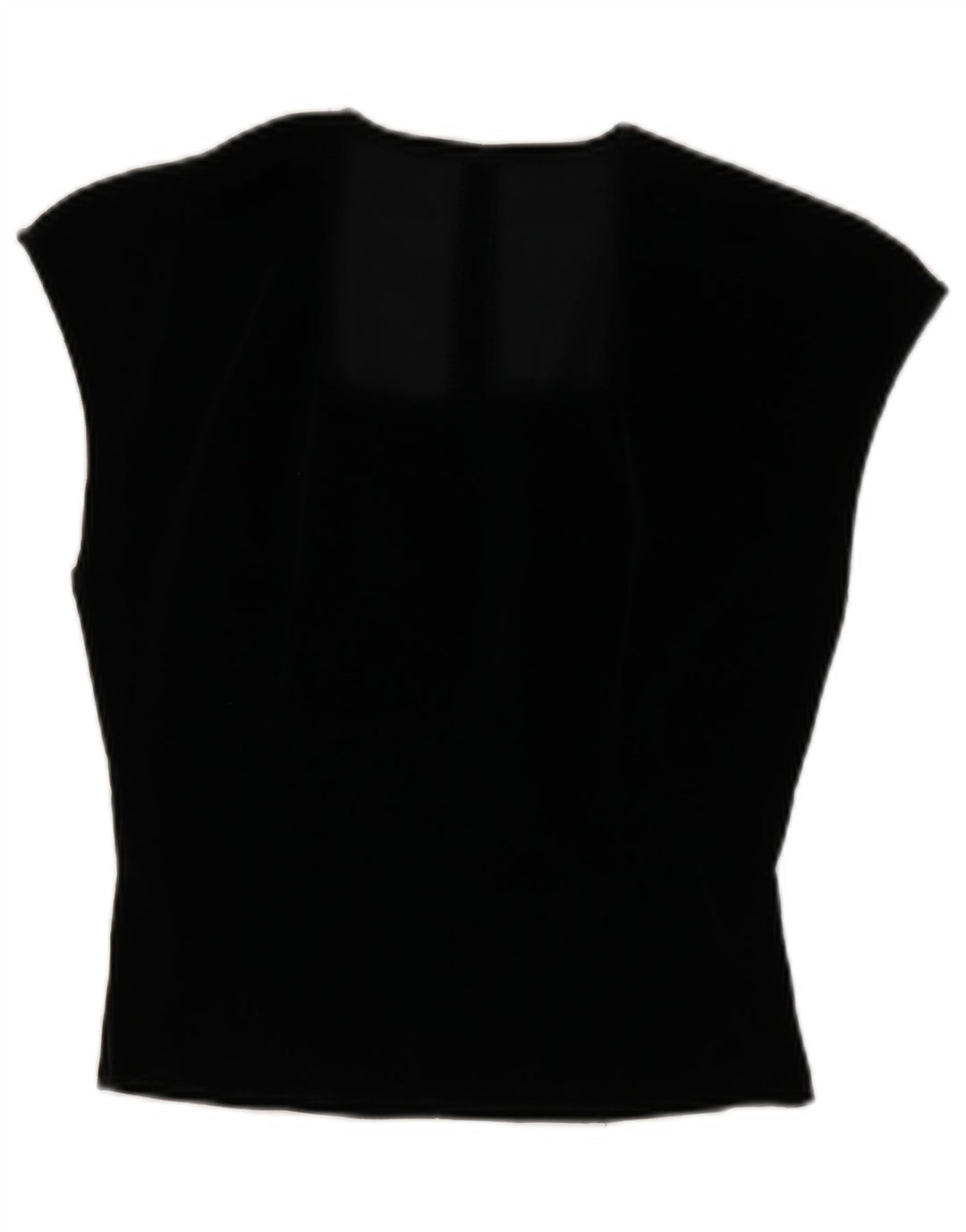 Vintage Dame Vest Bluse Top IT 44 Medium Sort