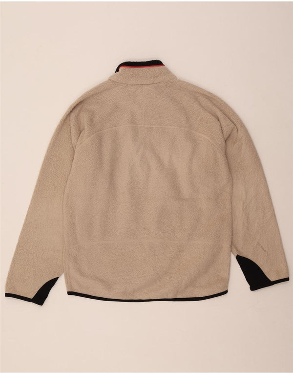 Fila Herre Fleecejakke UK 40 Stor Beige Colourblock Polyester
