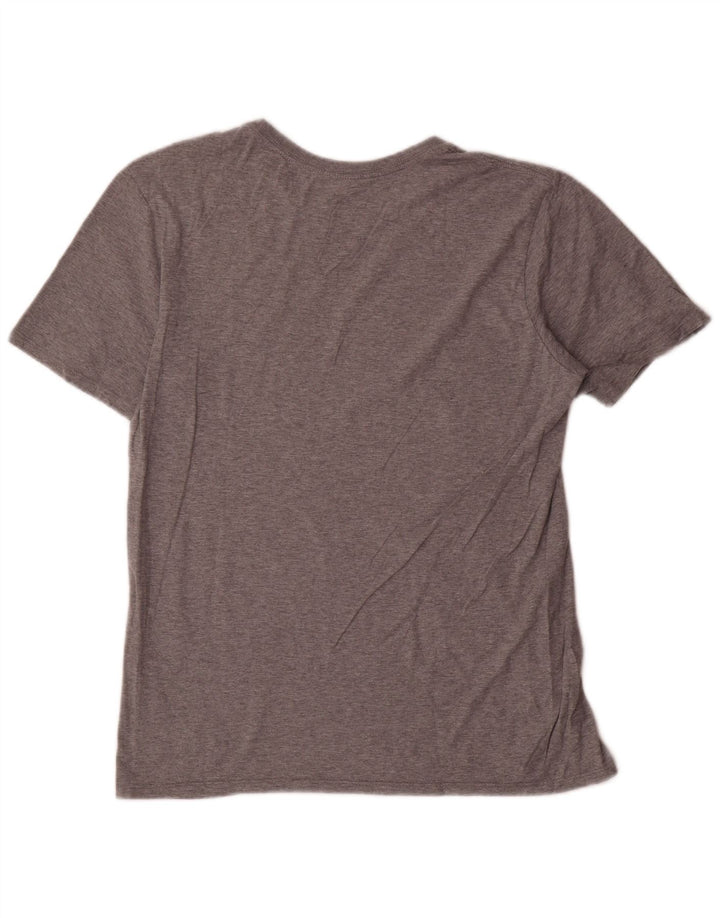 Nike Herre grafisk T-shirt top mellemgrå bomuld