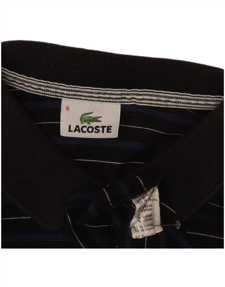 Lacoste Herre poloskjorte str. 6 XL Marineblå Stribet Lyocell