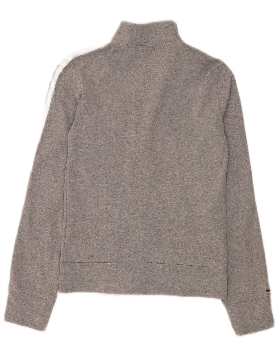 Adidas Womens Regular Fit Tracksuit Top Jacket UK 8 Small Grey Bomuld