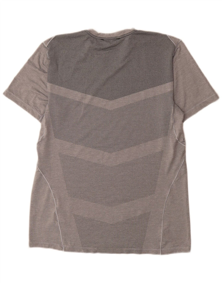 Nike herre Dri Fit T-shirt top mellemgrå polyester