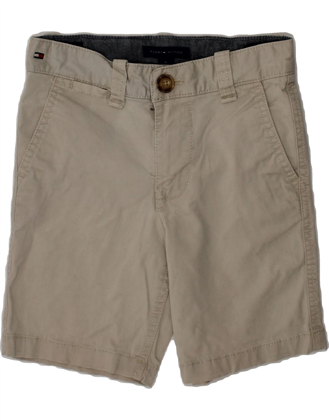 TOMMY HILFIGER Boys Chino Shorts 5-6 Years W22  Grey Vintage Tommy Hilfiger and Second-Hand Tommy Hilfiger from Messina Hembry 