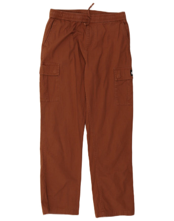 Quiksilver drenge lige cargo bukser 13-14 år Large W28 L26 Brun