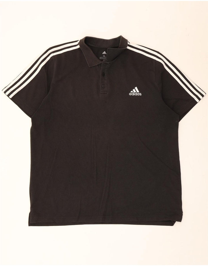 Adidas herre poloshirt XL sort bomuld