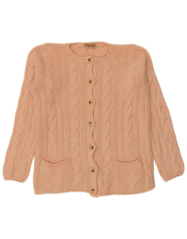 Vintage dame cardigan sweater UK 14 Medium Pink