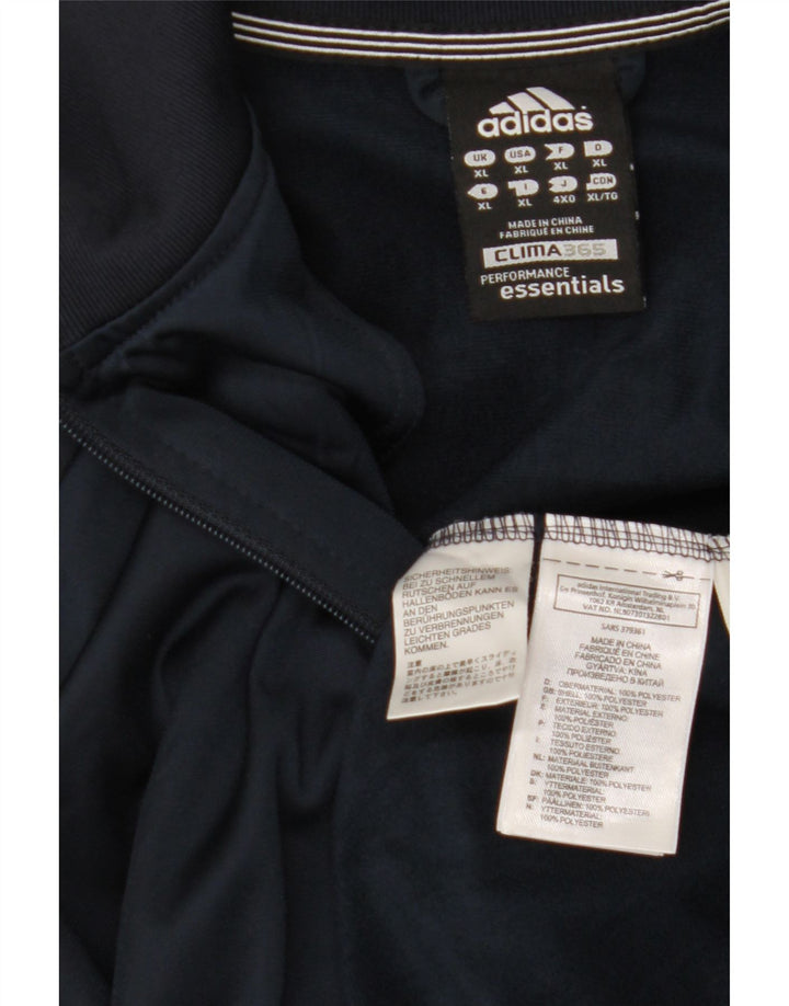 ADIDAS Herre Climalite træningsdragt topjakke XL marineblå polyester