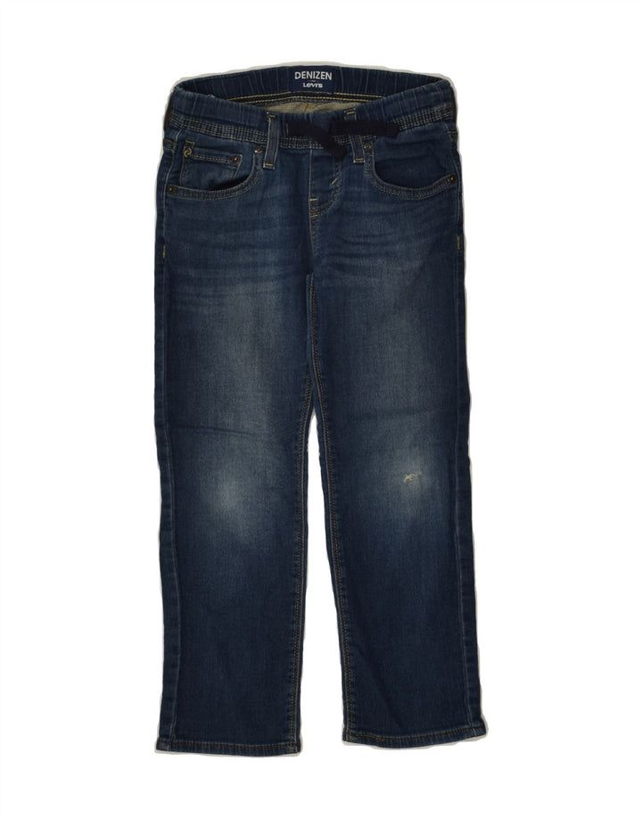 LEVI'S Boys Denton Straight Jeans 7-8 Years W24 L21  Navy Blue Cotton | Vintage Levi's | Thrift | Second-Hand Levi's | Used Clothing | Messina Hembry 