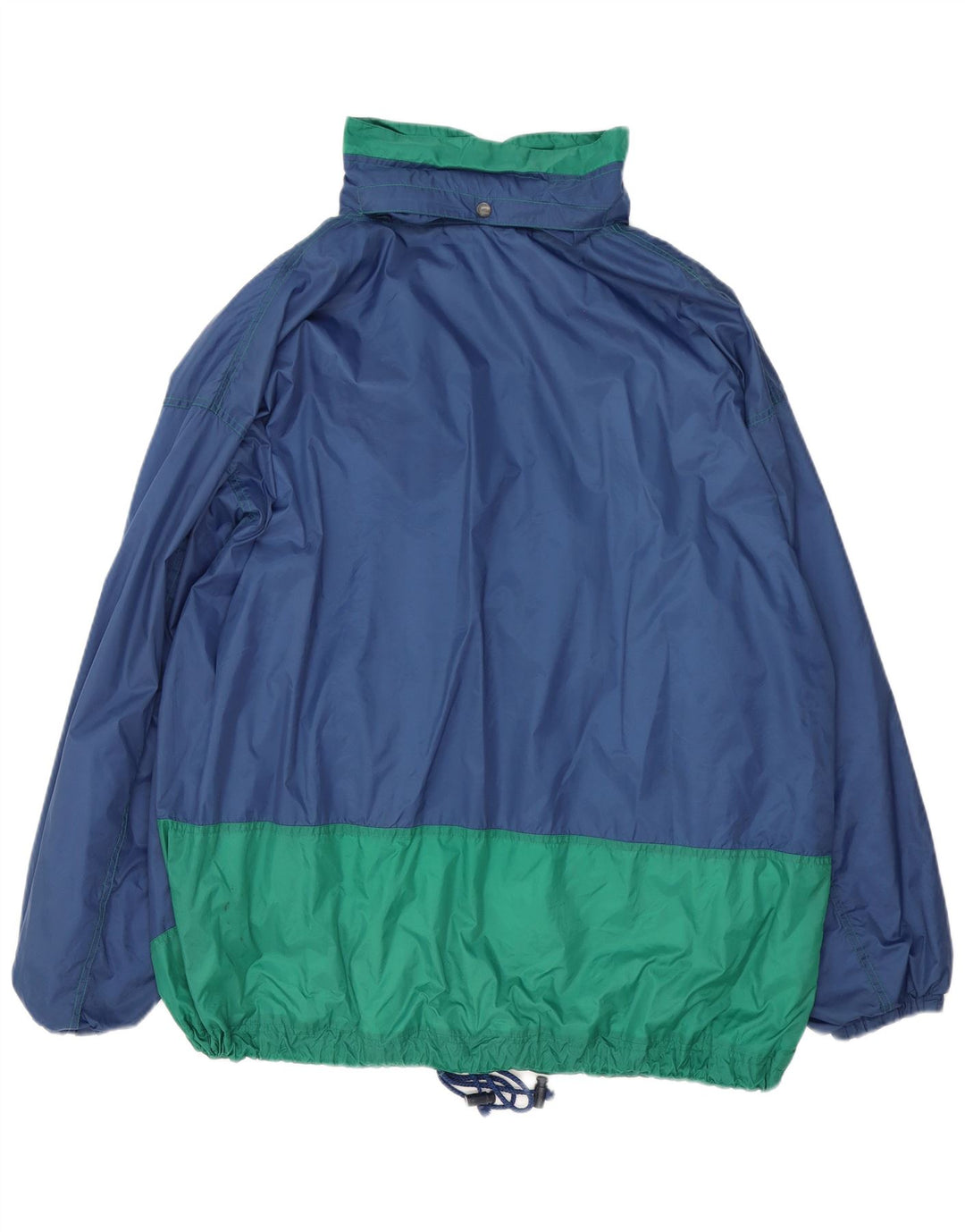Marcel Clair Herre Loose Fit regnjakke UK 42 XL Navy Blue Colourblock