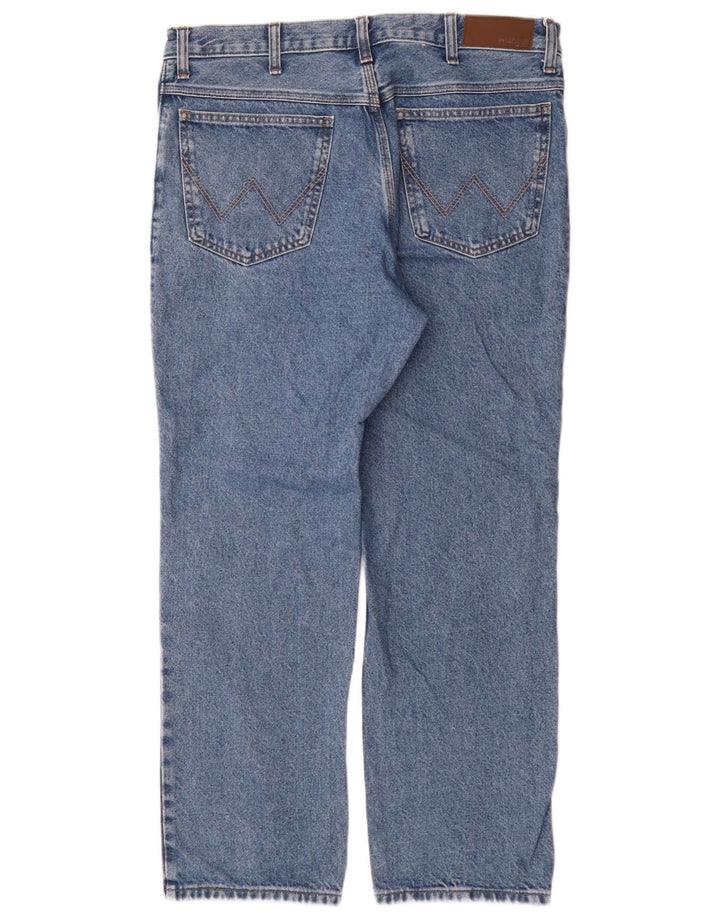 Wrangler Straight Jeans til mænd W36 L30 blå bomuld