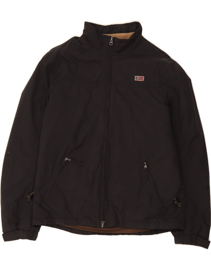 NAPAPIJRI Herre Windbreaker Jacket UK 42 XL Sort Polyamid
