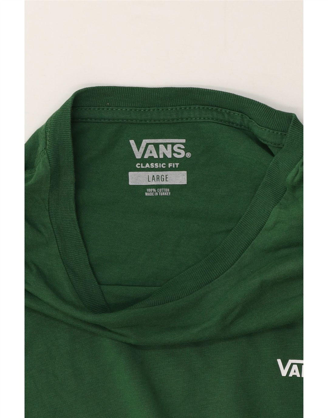 Vans Herre Classic Fit Top Langærmet Stor Grøn Bomuld