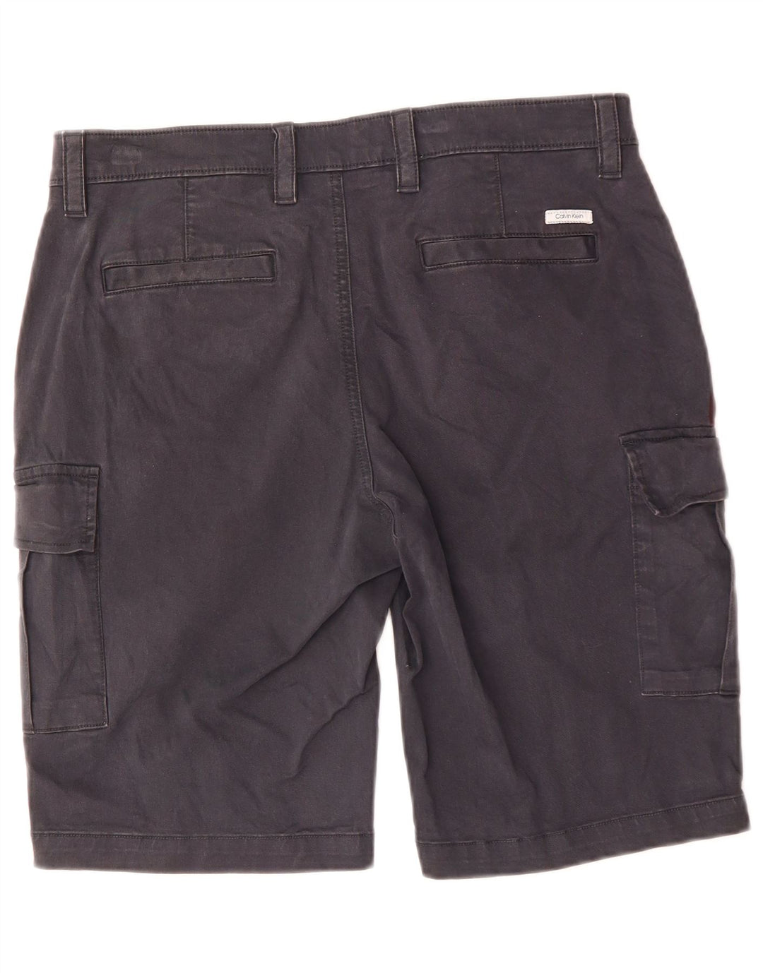 Calvin Klein Herre Cargo Shorts IT 48 Medium W34 Marineblå Bomuld