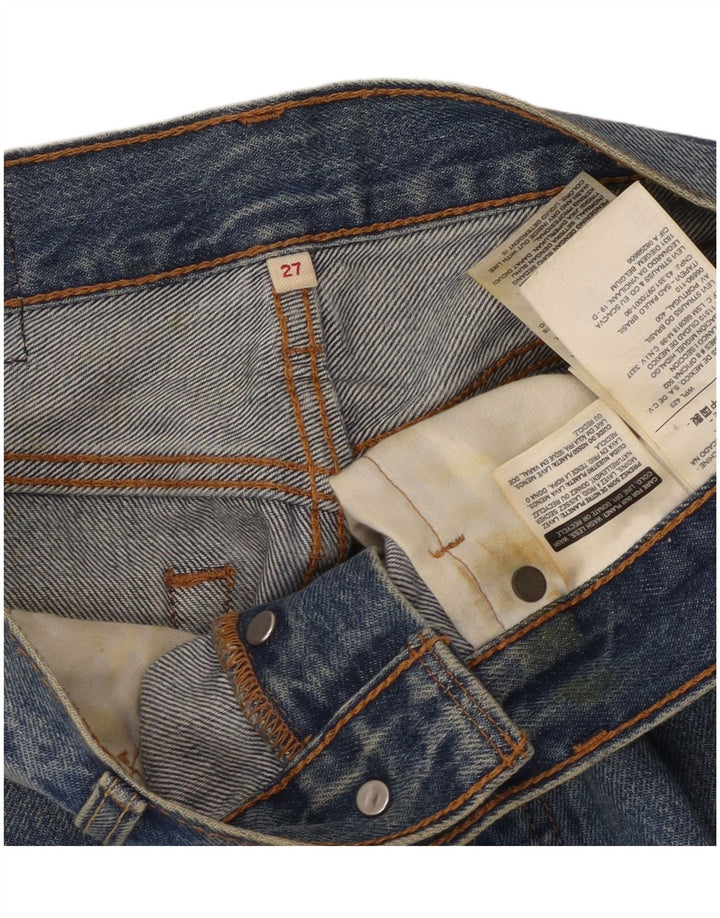 Levi's denimnederdel til kvinder W27, lille blå bomuld