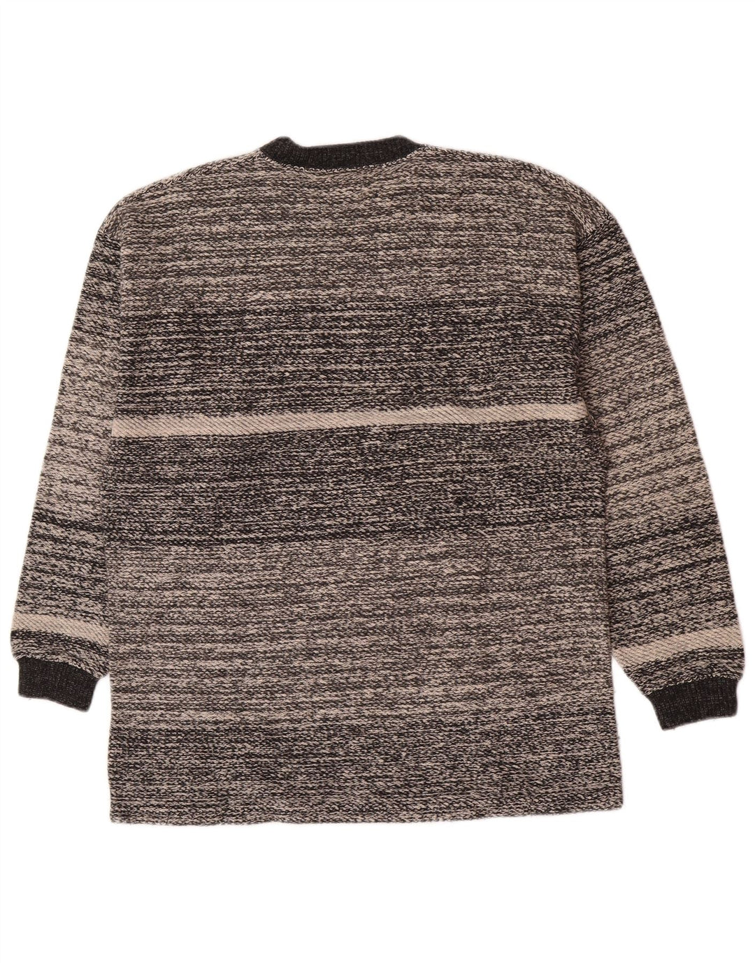 Levi's Herre sweater med rund hals, mellemgrå stribet bomuld