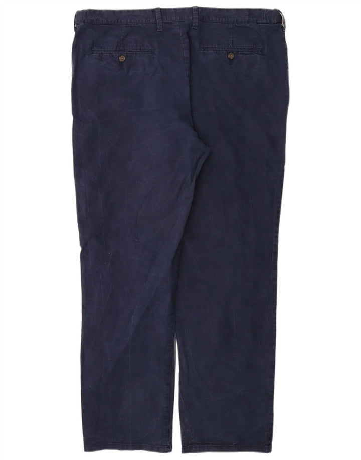 Marks & Spencer Herre Lige Regular Chino Bukser W40 L33 Marineblå
