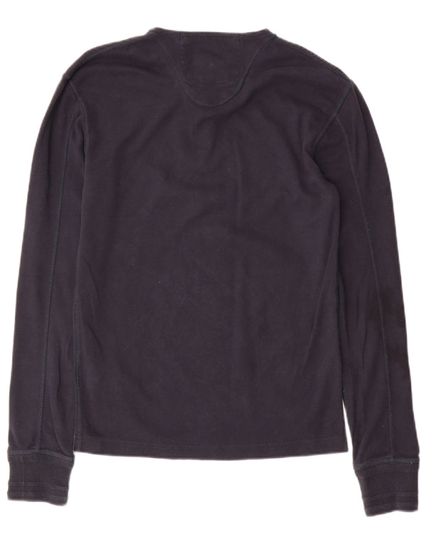 Superdry drenge grafisk top langærmet 15-16 år medium marineblå bomuld