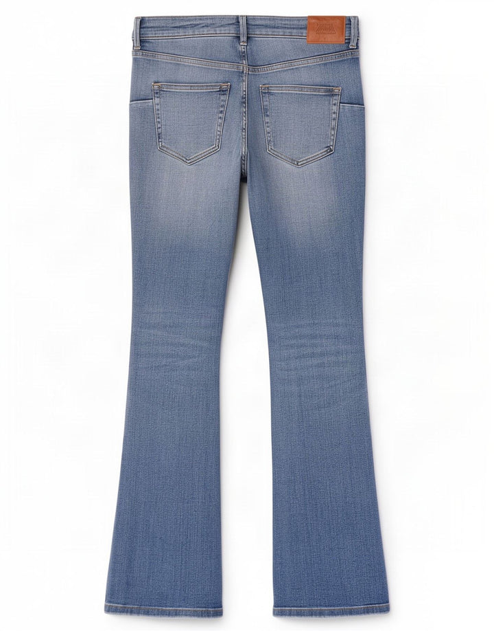 Zara Dame Bootcut Jeans EU 42 Large W32 L32 Blå