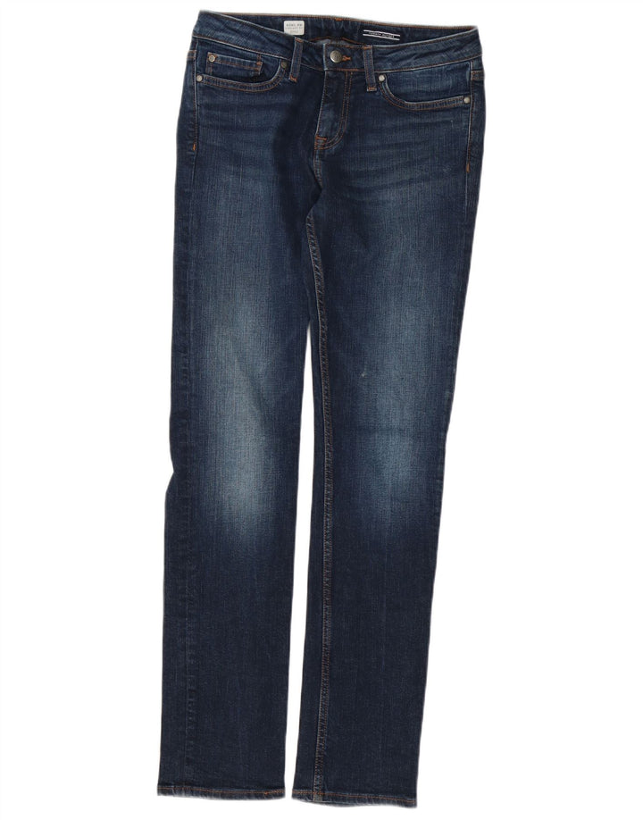 TOMMY HILFIGER Dame Rom RW Straight Jeans W27 L30 Marineblå Bomuld
