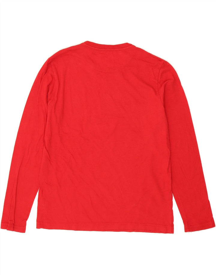 NAUTICA Mens Top Long Sleeve Medium Red Cotton Vintage Nautica and Second-Hand Nautica from Messina Hembry 